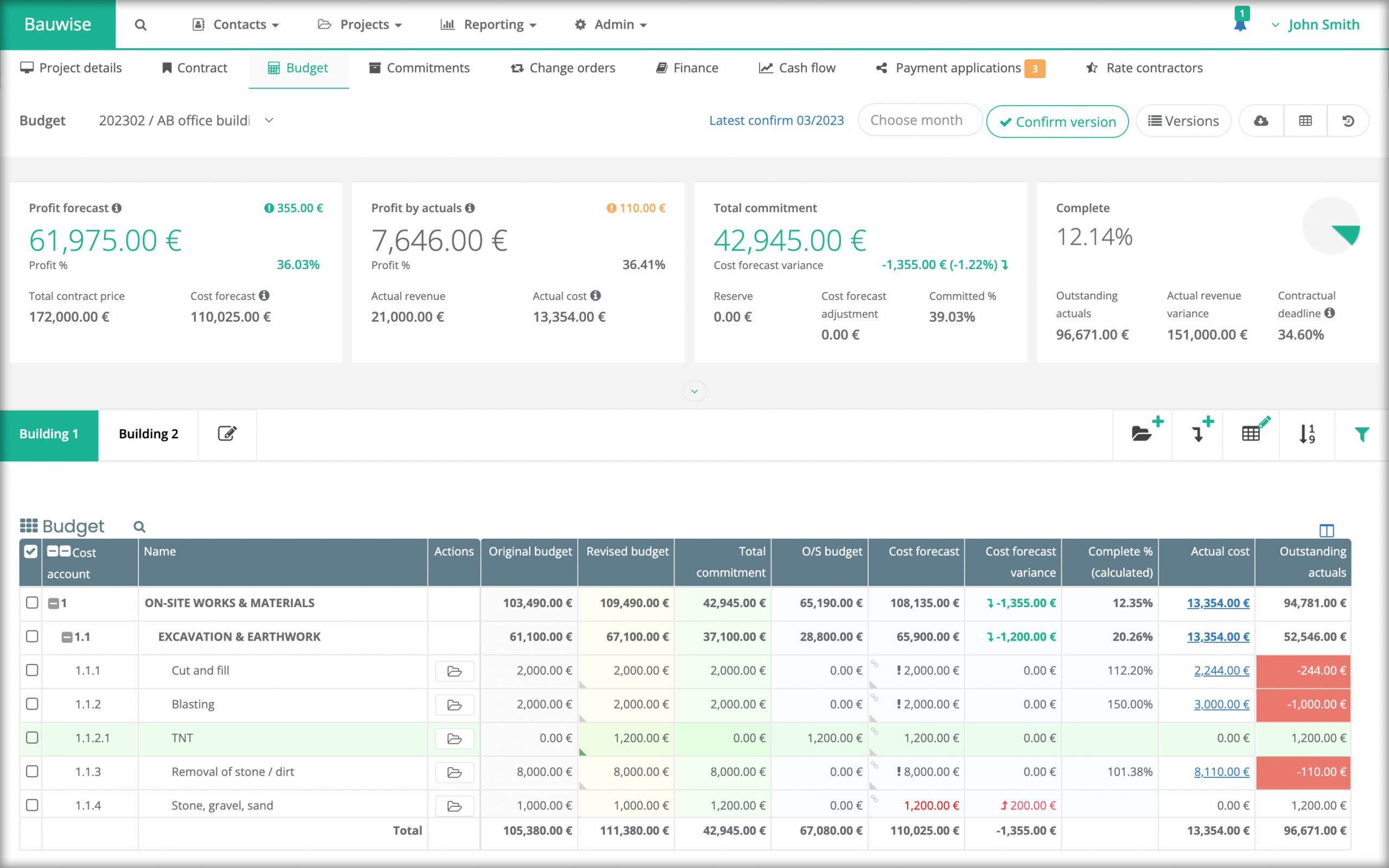 construction budget software