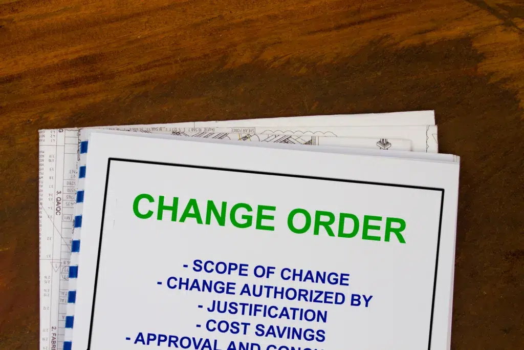 Change Order on Wood Table