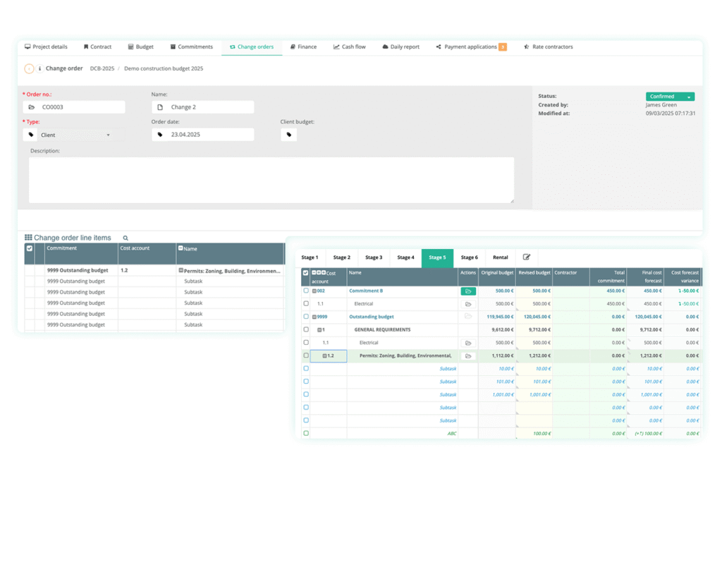 Construction Change Order Management - Create & Manage Change Orders